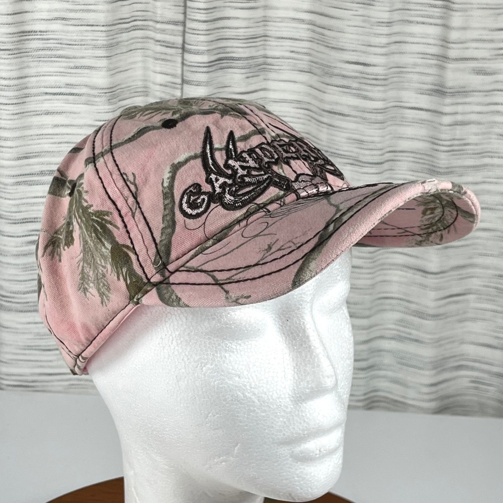 Gander Mountain Pink‎ Realtree Camo Ladies Fit Hat Deer Skull Logo EST 1960 Cap
